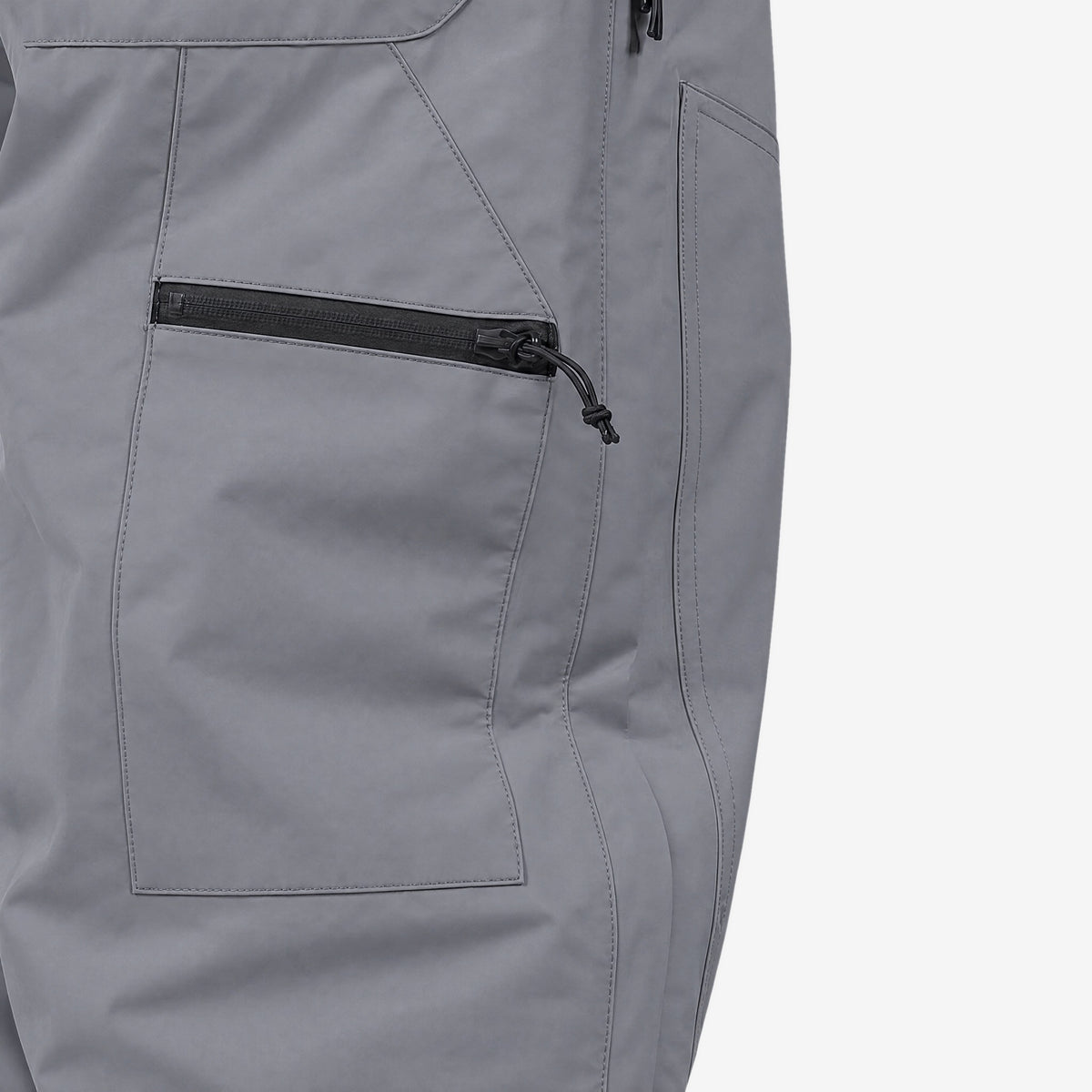Endeavor 3L Elite Pant Graphite, cargo pocket detail