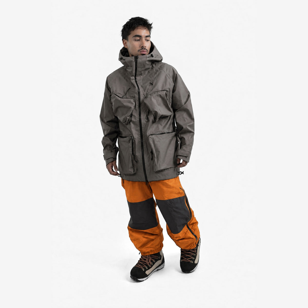 Endeavor 2L Ranger Pant in Blaze, on model, another angle