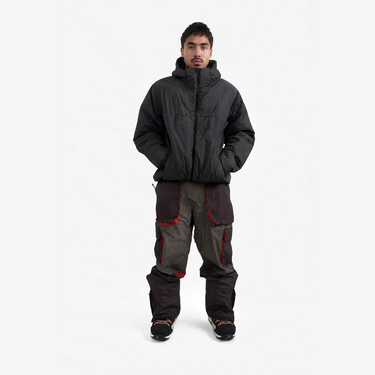 Endeavor Aeroshield Insulated Jacket in Black, on model