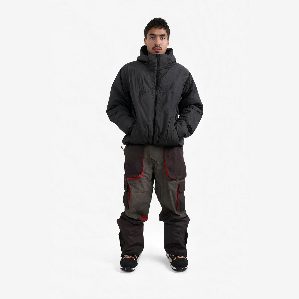Endeavor 2L Patrol Cargo Pant in Chocolate / Silt, on model