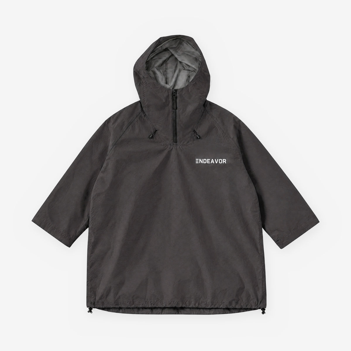 3L Scout Poncho Jacket Black, front