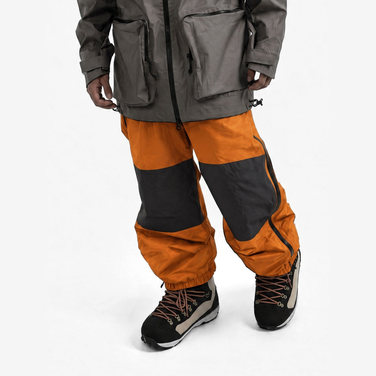 Endeavor 2L Ranger Pant in Blaze, on model, waist-down