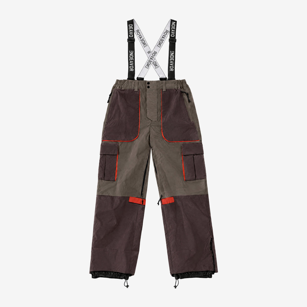 Endeavor 2L Patrol Cargo Pant in Chocolate / Silt, front flat lay