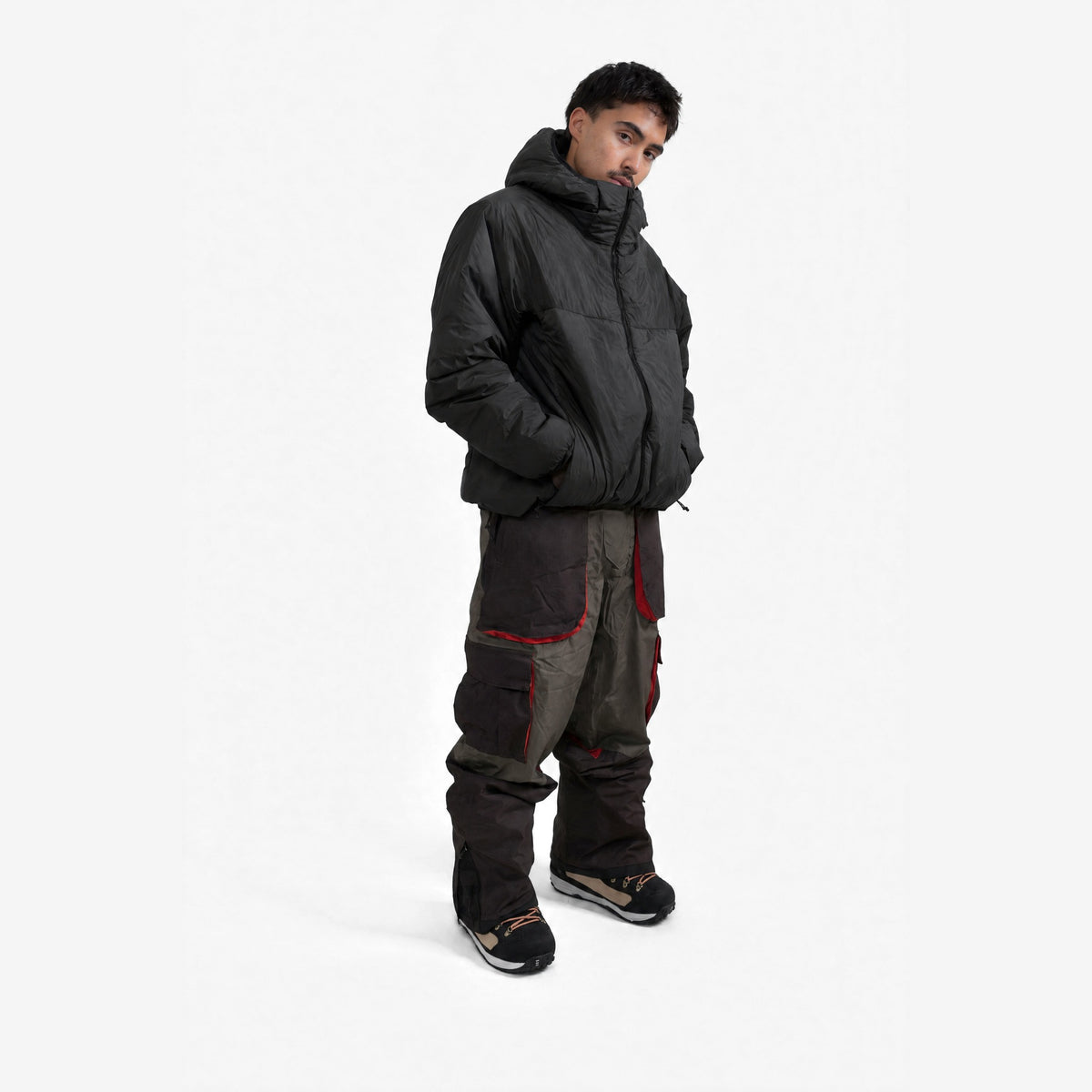 Endeavor Aeroshield Insulated Jacket in Black, on model, another angle