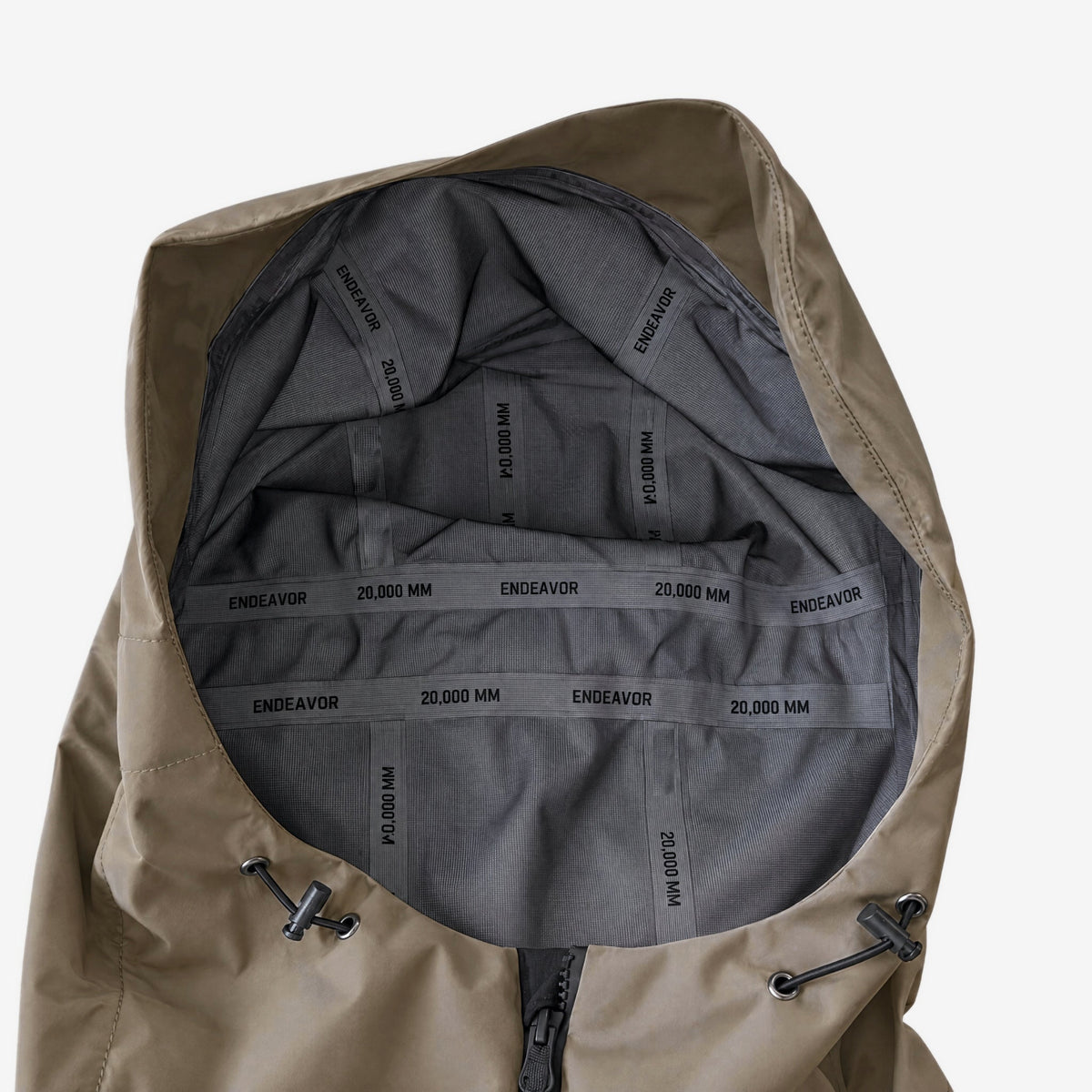 Endeavor 3L Bellow Jacket in Algae, hood and lining