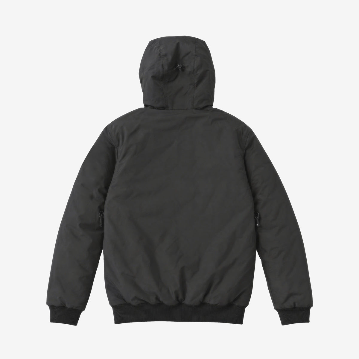 Endeavor 2L Bomber Jacket in Black, back flat lay