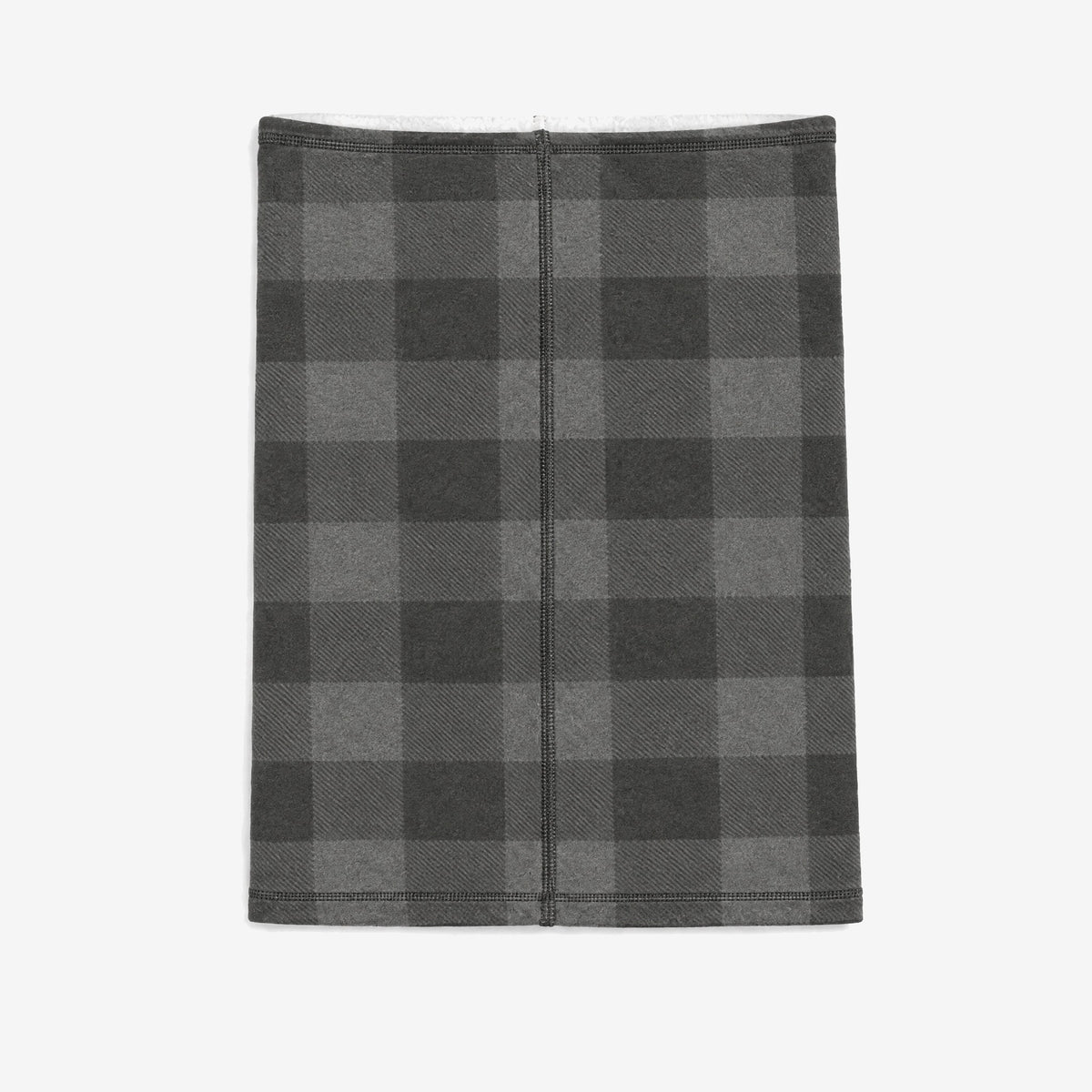 Airhole Airtube Ergo Polar Fleece – Buffalo Plaid – Flat lay, back