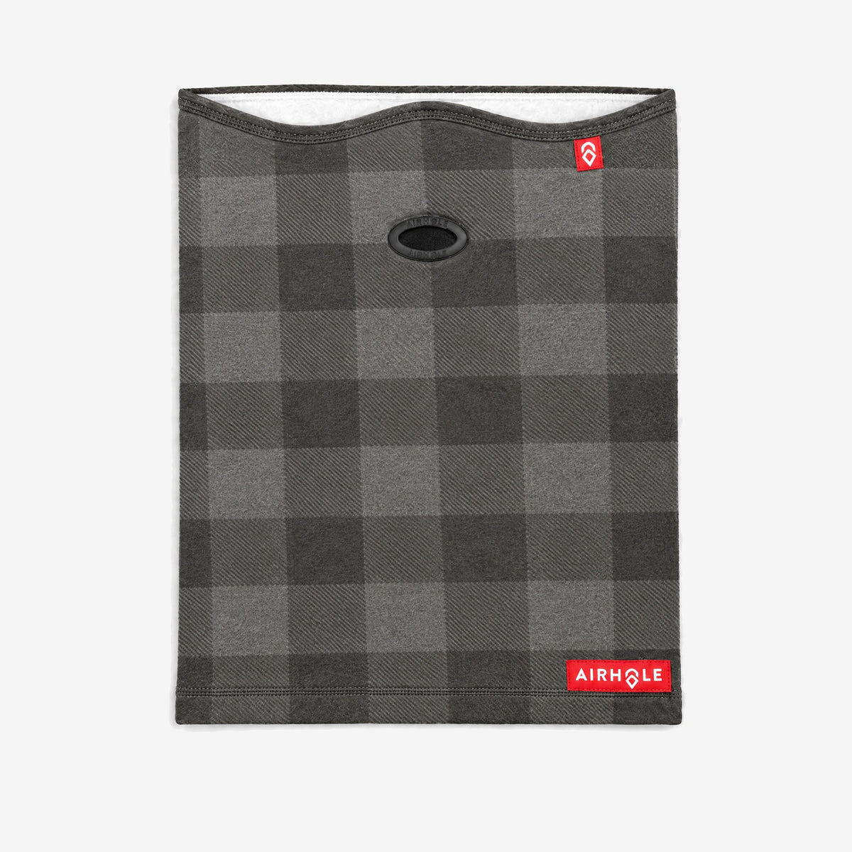 Airhole Airtube Ergo Polar Fleece – Buffalo Plaid – Flat lay, front