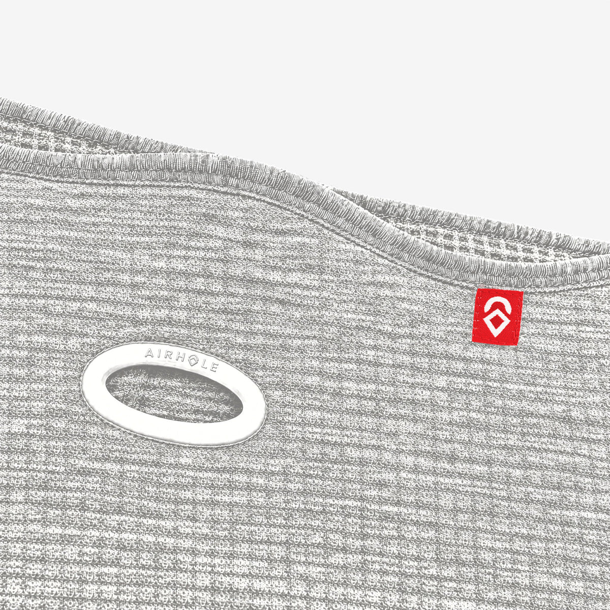 Airhole Airtube Ergo Waffle Fleece – Heather White – Original Airhole close-up