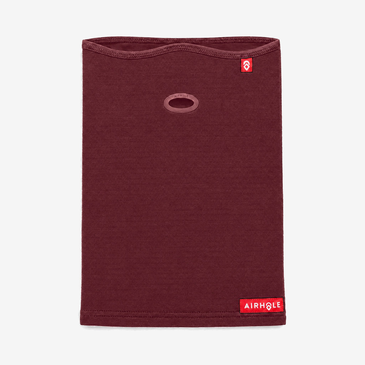 Airhole Airtube Ergo Waffle Fleece – Maroon – Flat lay, front