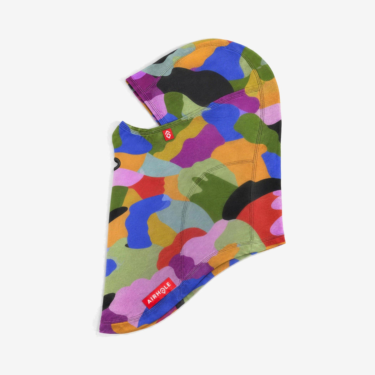Airhole Balaclava Hinge Polar Fleece – Lucas Beaufort Colour – Flat lay, labelled side