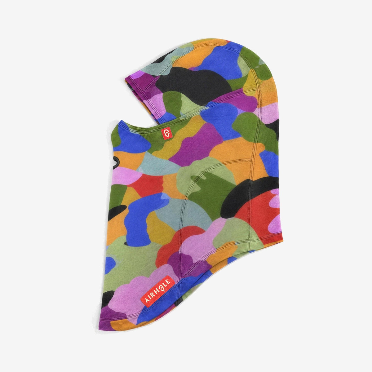 Airhole Balaclava Hinge Polar Fleece – Lucas Beaufort Colour – Flat lay, labelled side