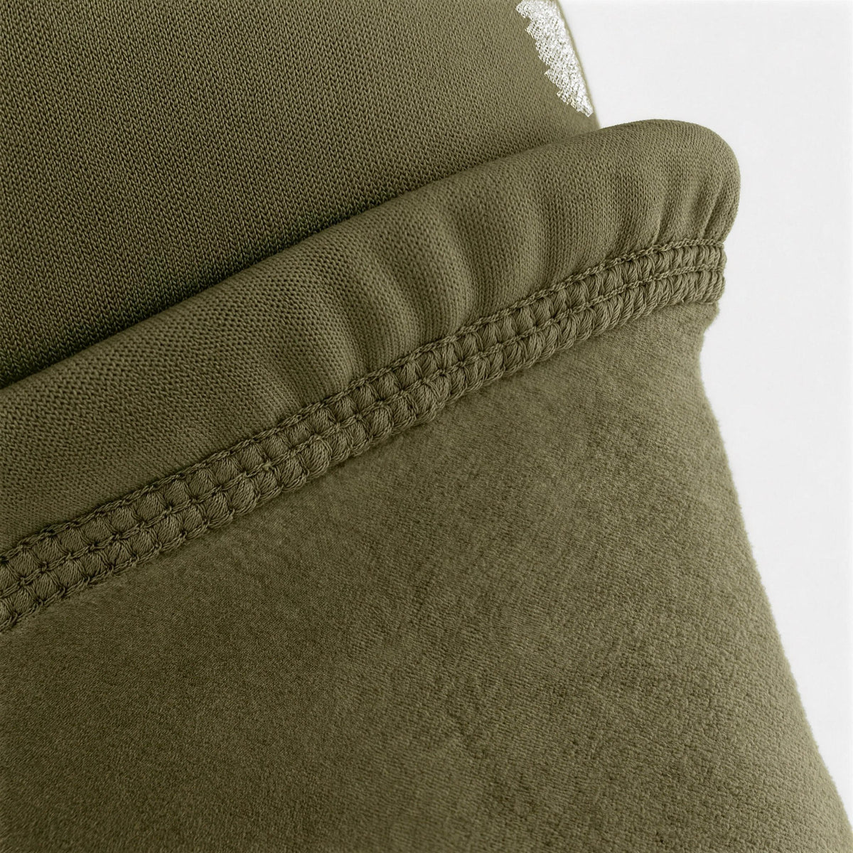 Airhole Balaclava Hinge Polar Fleece – Olive Oil – Polar fleece close-up
