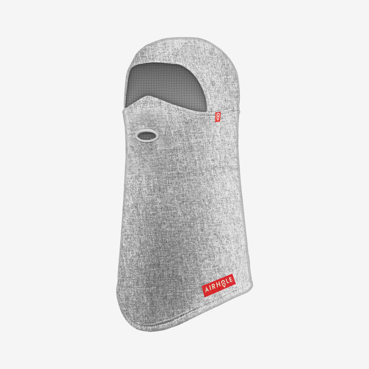 Airhole Balaclava Waffle Fleece – Heather White – Front