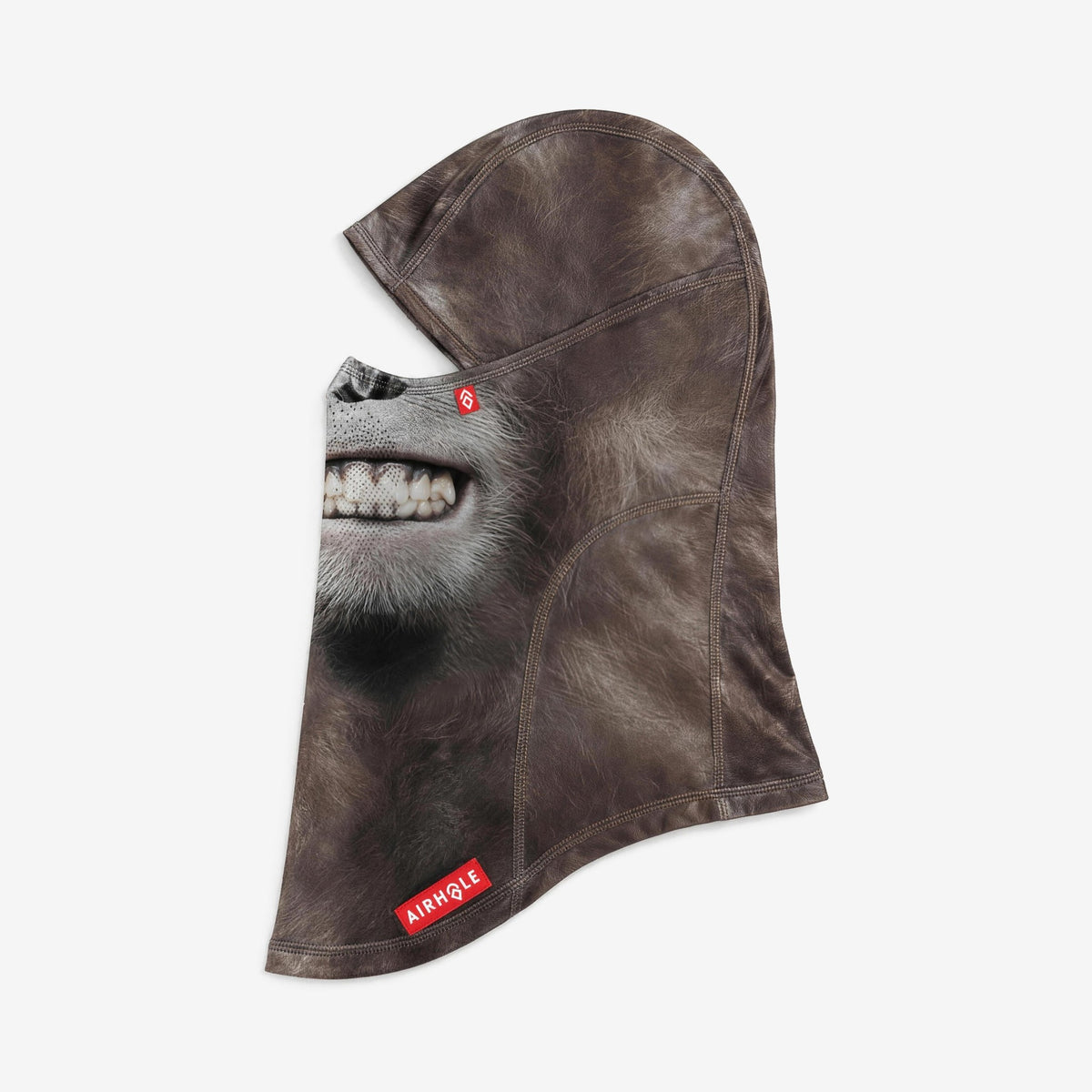 Airhole Laser Drytech Balaclava – Ape – Flat lay, labelled side