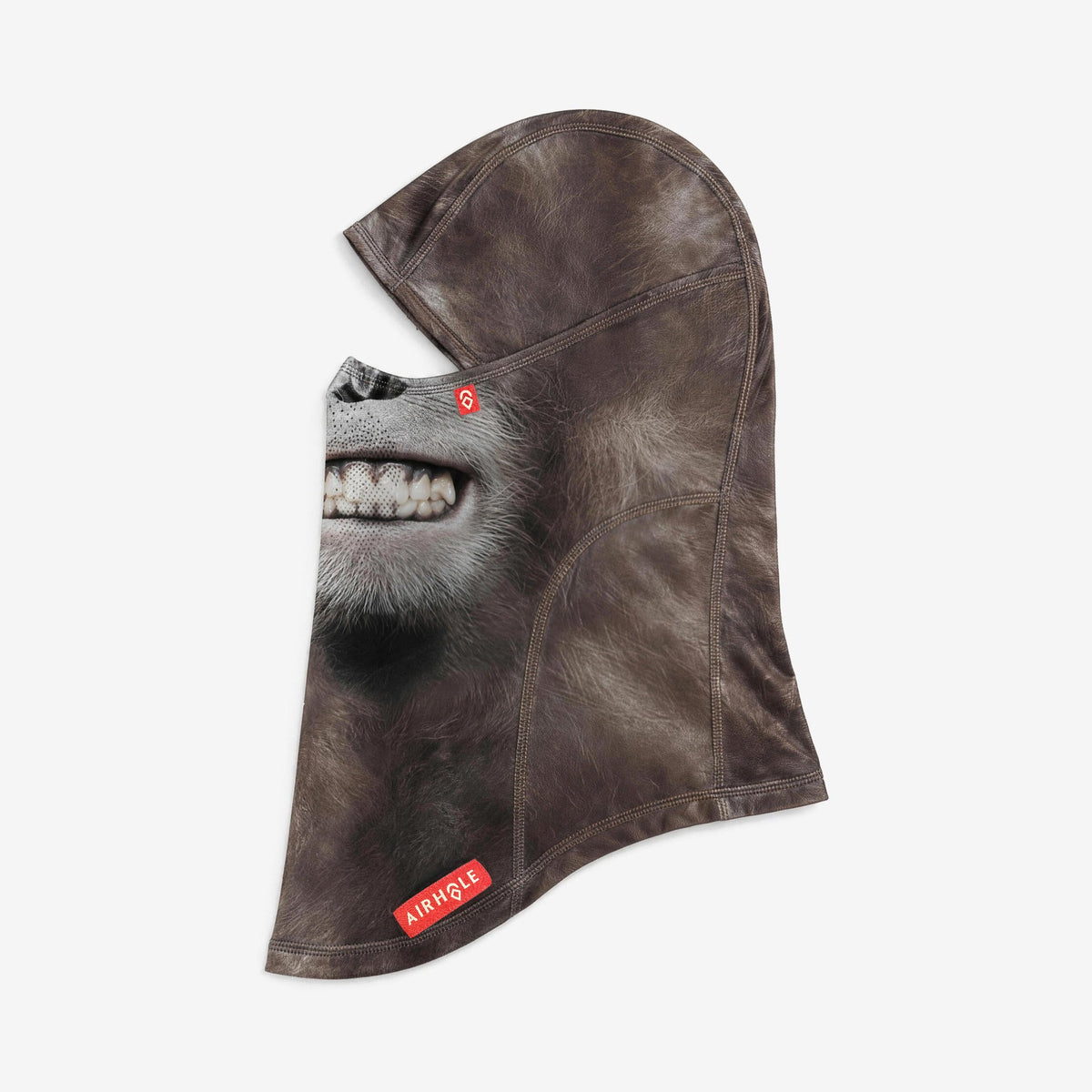 Airhole Laser Drytech Balaclava – Ape – Flat lay, labelled side