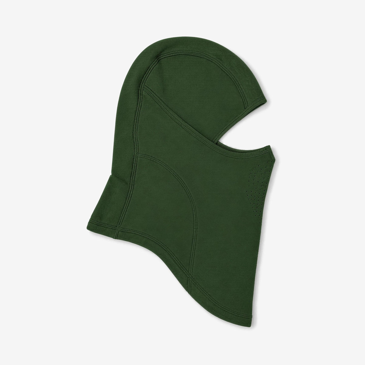 Airhole Laser Drytech Balaclava – Army – Flat lay