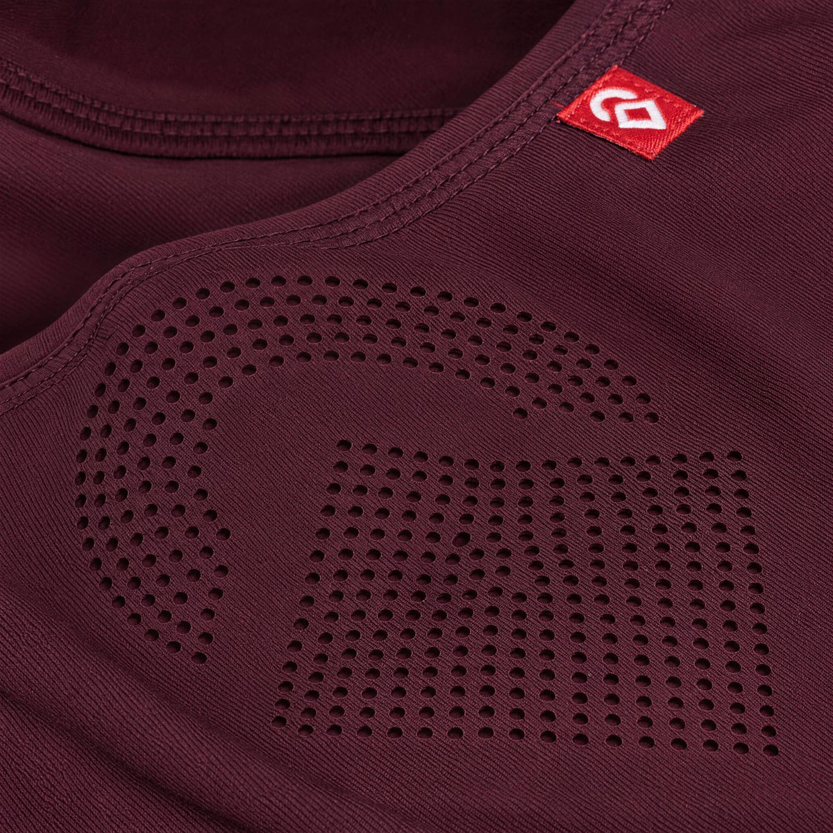 Airhole Laser Drytech Balaclava – Bloodstone – Laser micro-airholes close-up