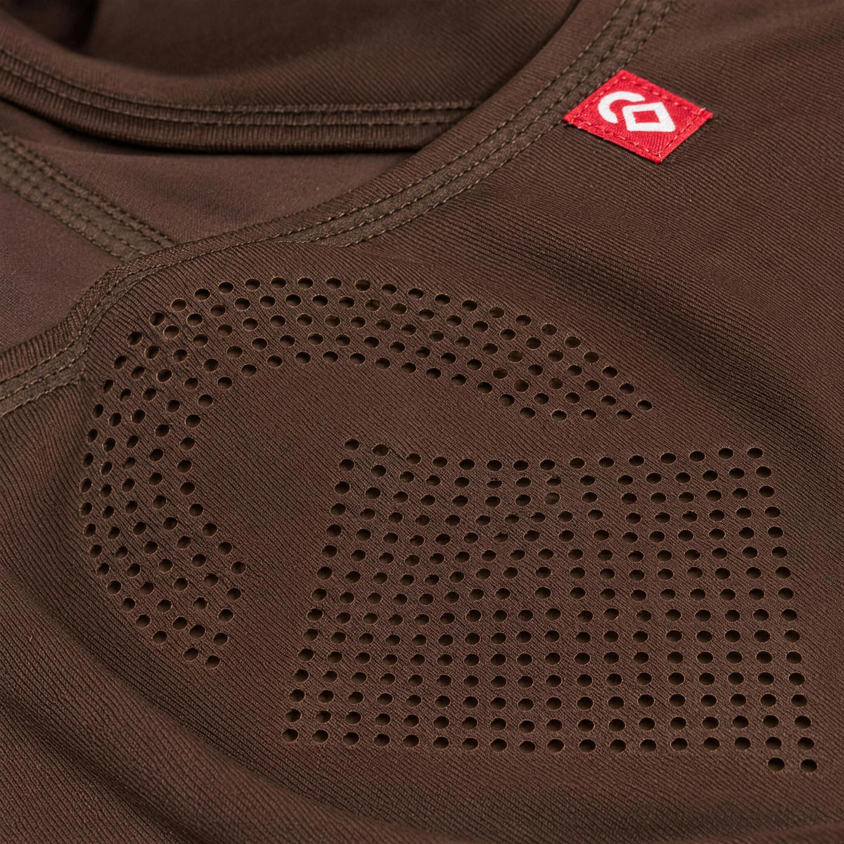 Airhole Laser Drytech Balaclava – Chocolate – Laser micro-airholes close-up