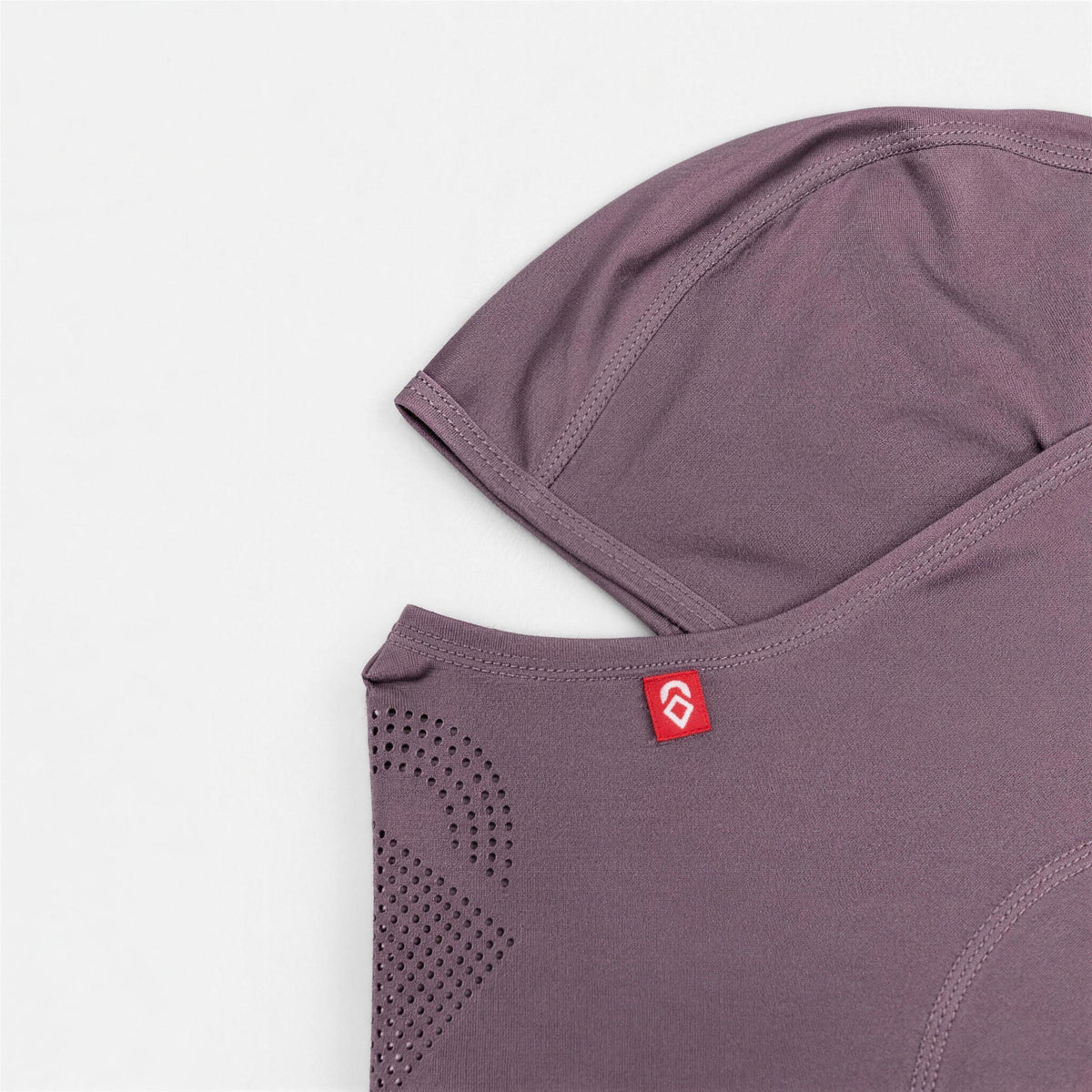 Airhole Laser Drytech Balaclava – Mulberry – Front close-up