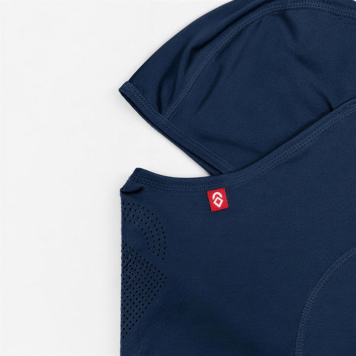 Airhole Laser Drytech Balaclava – Navy – Front close-up