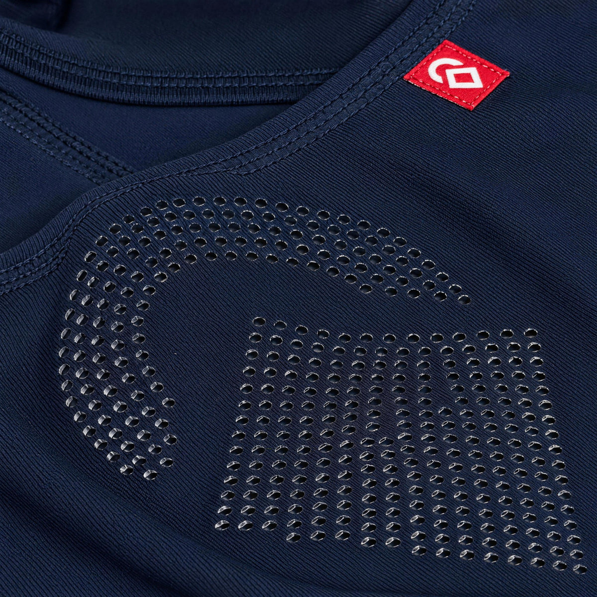 Airhole Laser Drytech Balaclava – Navy – Laser micro-airholes close-up