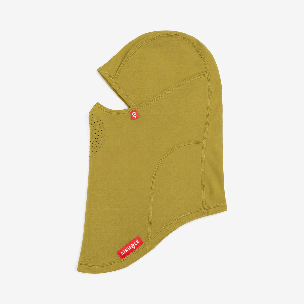 Airhole Laser Drytech Balaclava – Signal – Flat lay, labelled side