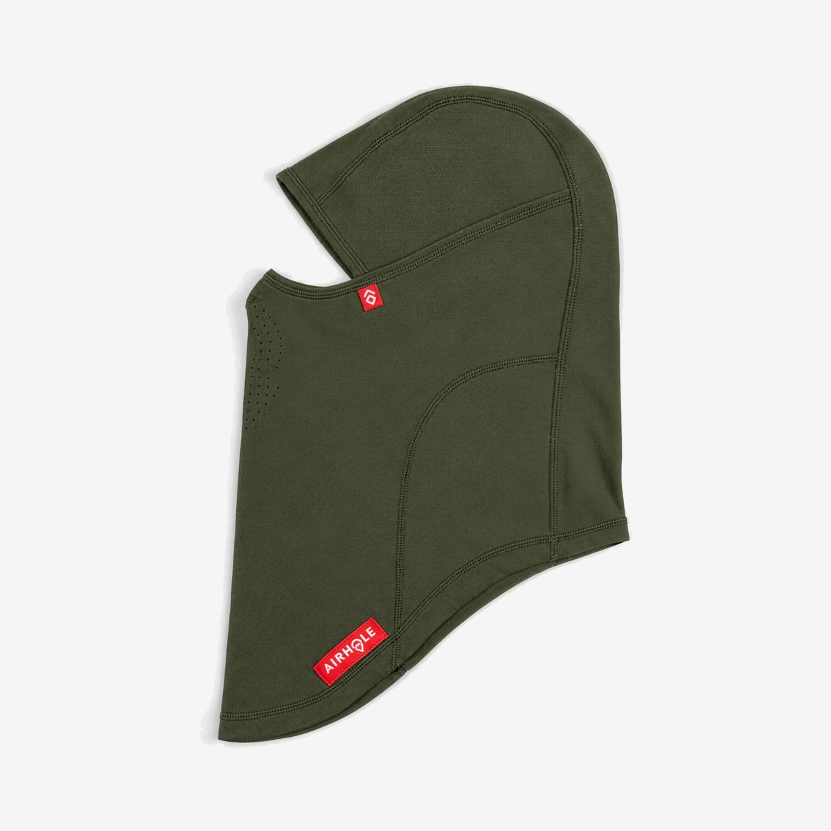 Airhole Laser Polar Fleece Balaclava – Algae – flat lay, alternate view