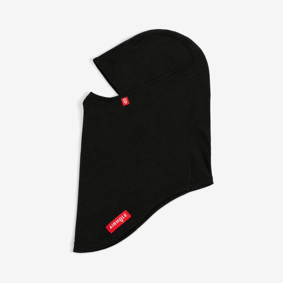 Airhole Laser Polar Fleece Balaclava – Black – flat lay, alternate view