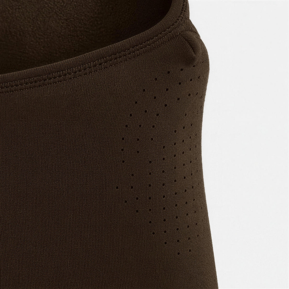 Airhole Laser Polar Fleece Balaclava – Chocolate – laser perforation detail