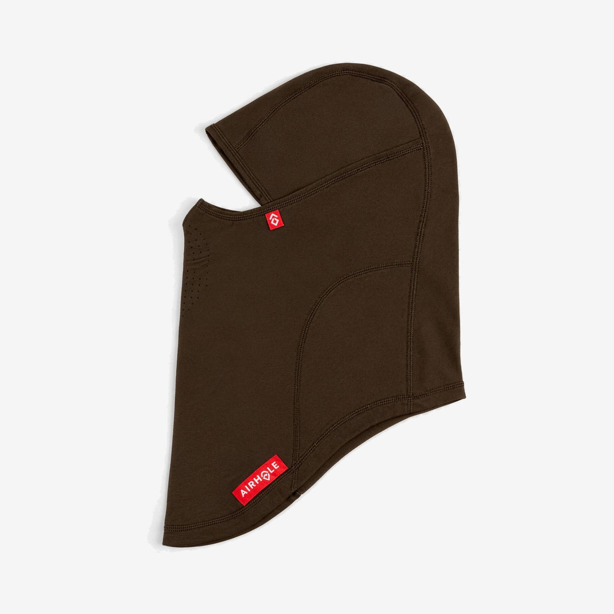 Airhole Laser Polar Fleece Balaclava – Chocolate – flat lay, alternate view