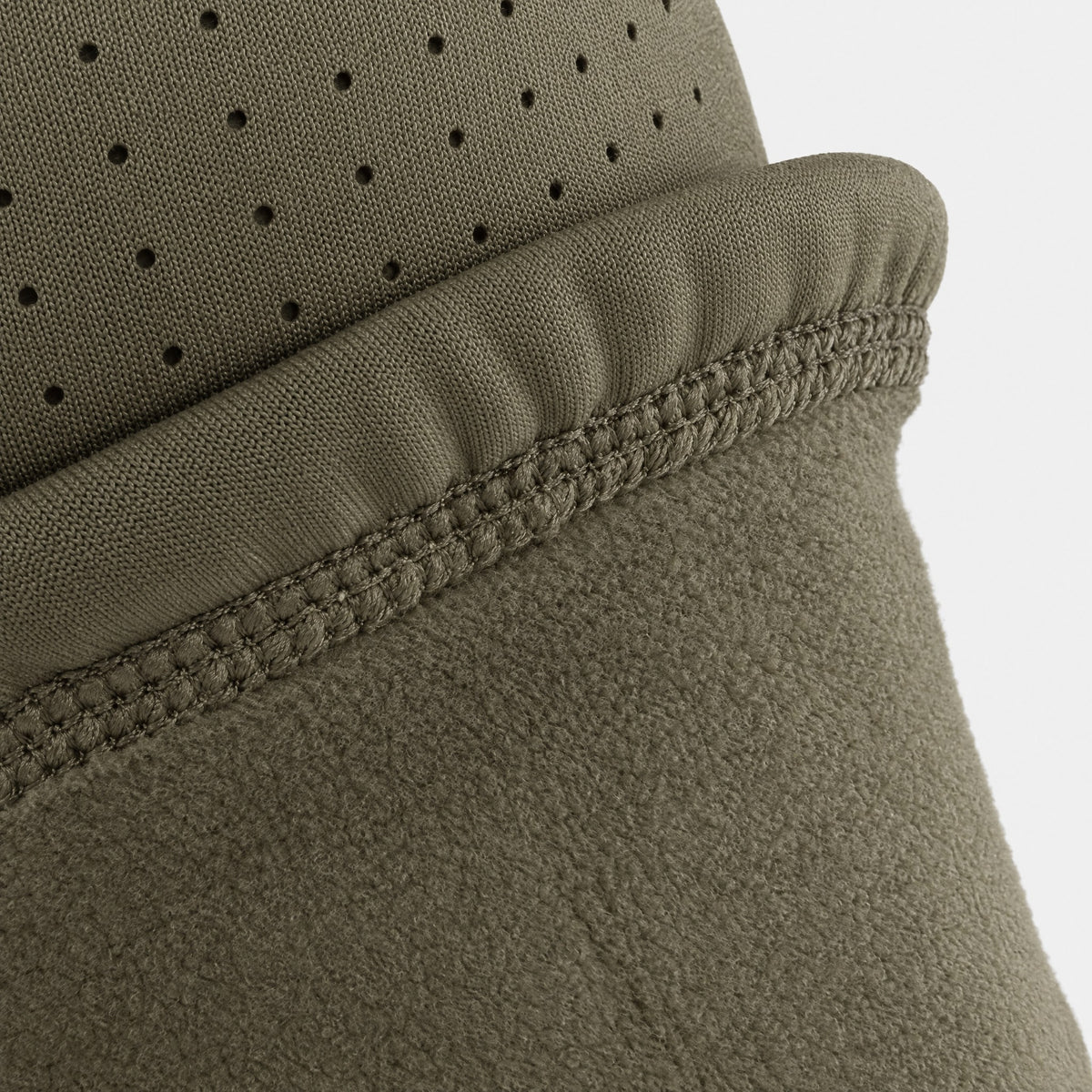 Airhole Laser Polar Fleece Balaclava – Khaki – fleece lining detail
