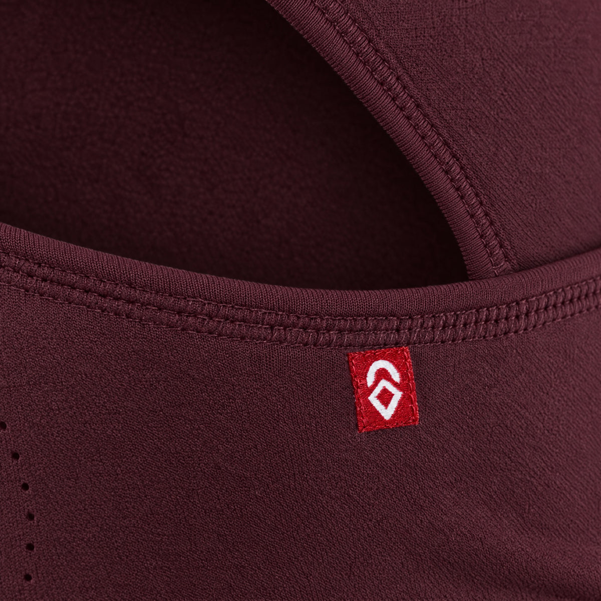 Airhole Laser Polar Fleece Balaclava – Maroon – label detail