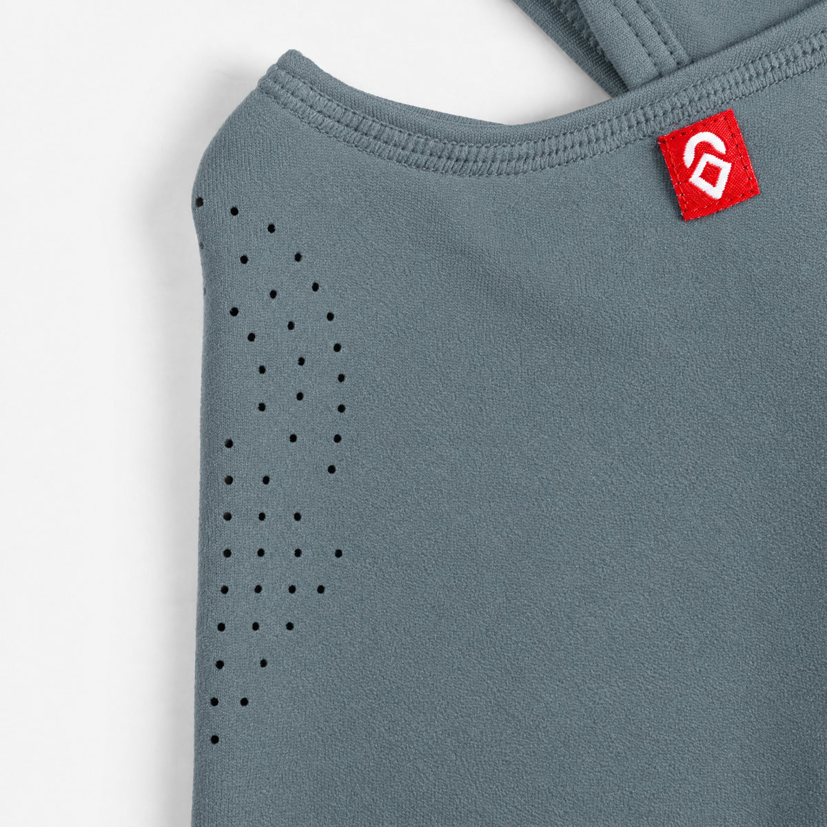 Airhole Laser Polar Fleece Balaclava – Sea Mist – front detail