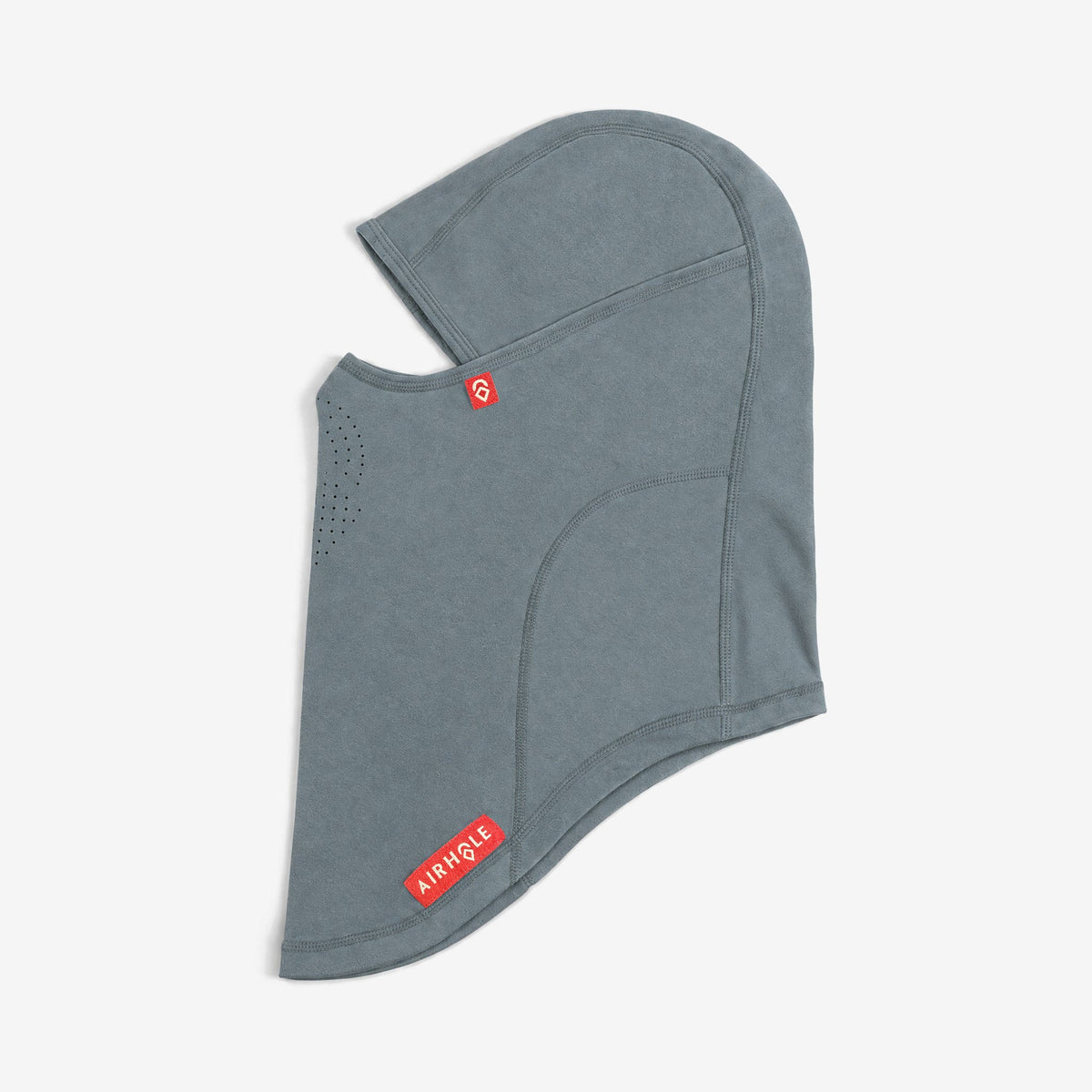 Airhole Laser Polar Fleece Balaclava – Sea Mist – flat lay, side