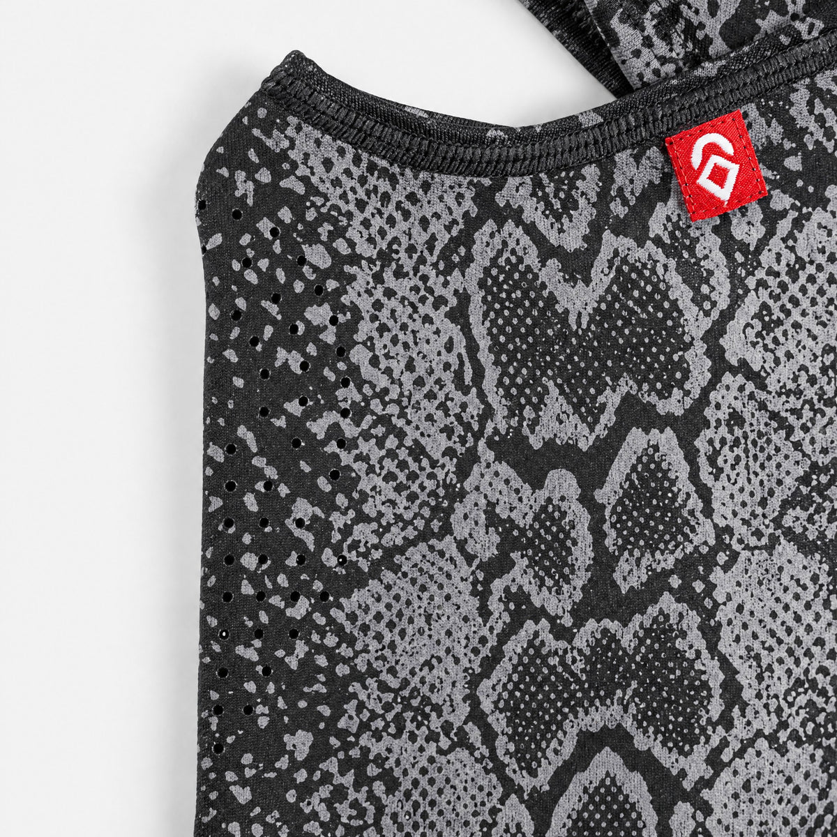 Airhole Laser Polar Fleece Balaclava – Snakeskin – front detail