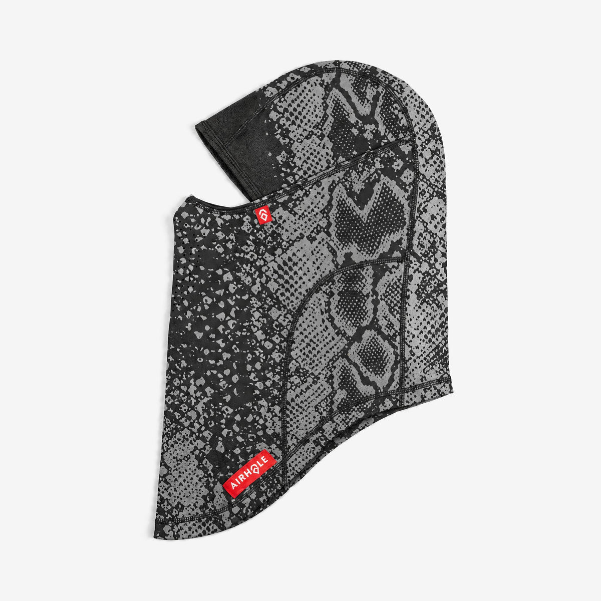 Airhole Laser Polar Fleece Balaclava – Snakeskin – flat lay, side