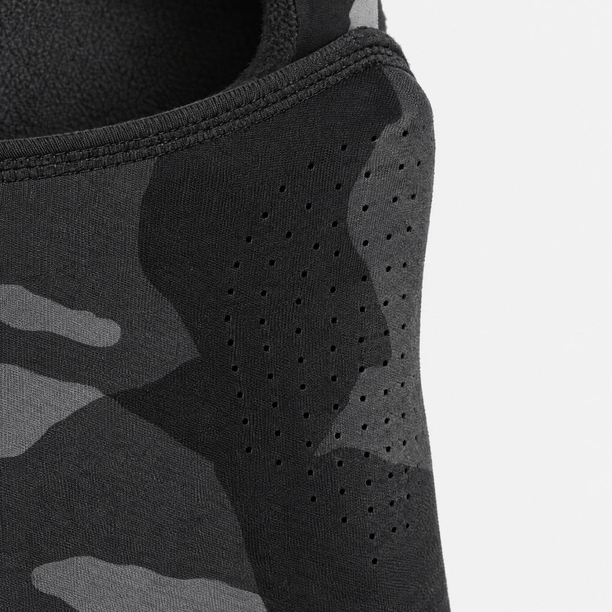 Airhole Laser Polar Fleece Balaclava – Stealth Camo – laser perforation detail