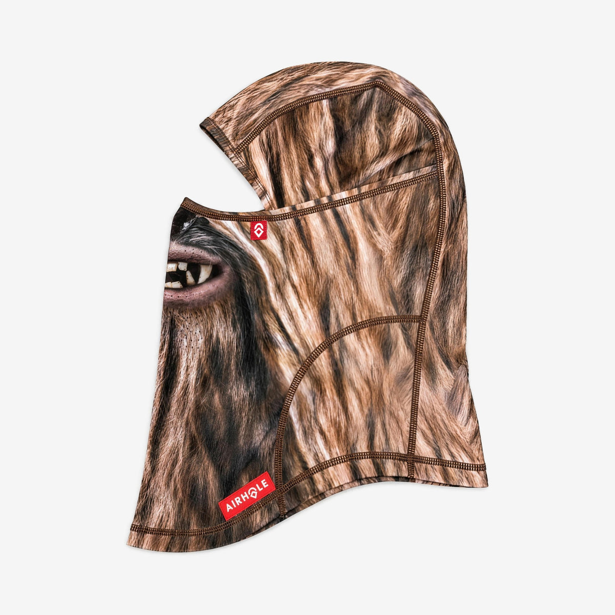 Airhole Laser Polar Fleece Balaclava – Wookie – flat lay, alternate view