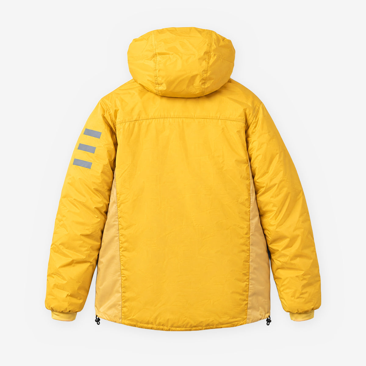 Endeavor Aeroshield Insulated Jacket in Sun, back flat lay