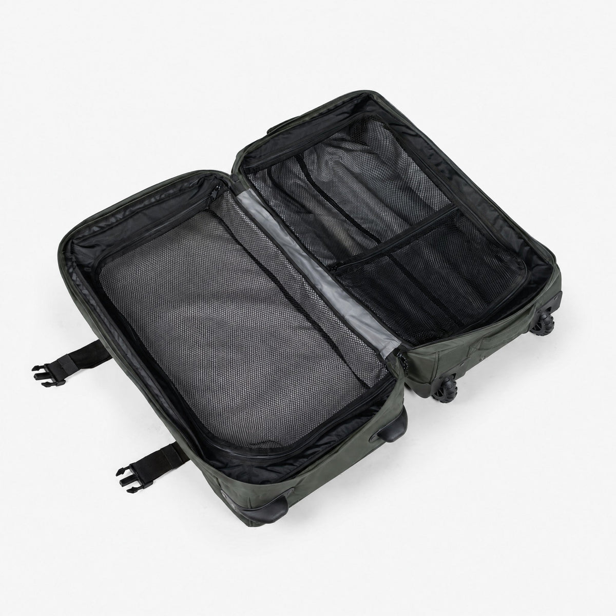 Endeavor Expedition Roller Bag – Moss – open, empty