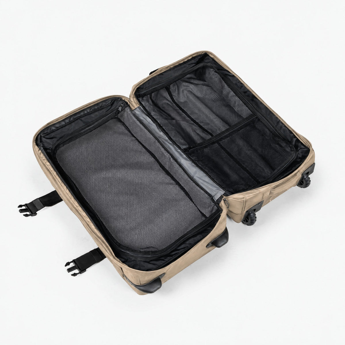 Endeavor Expedition Roller Bag – Sand – open, empty