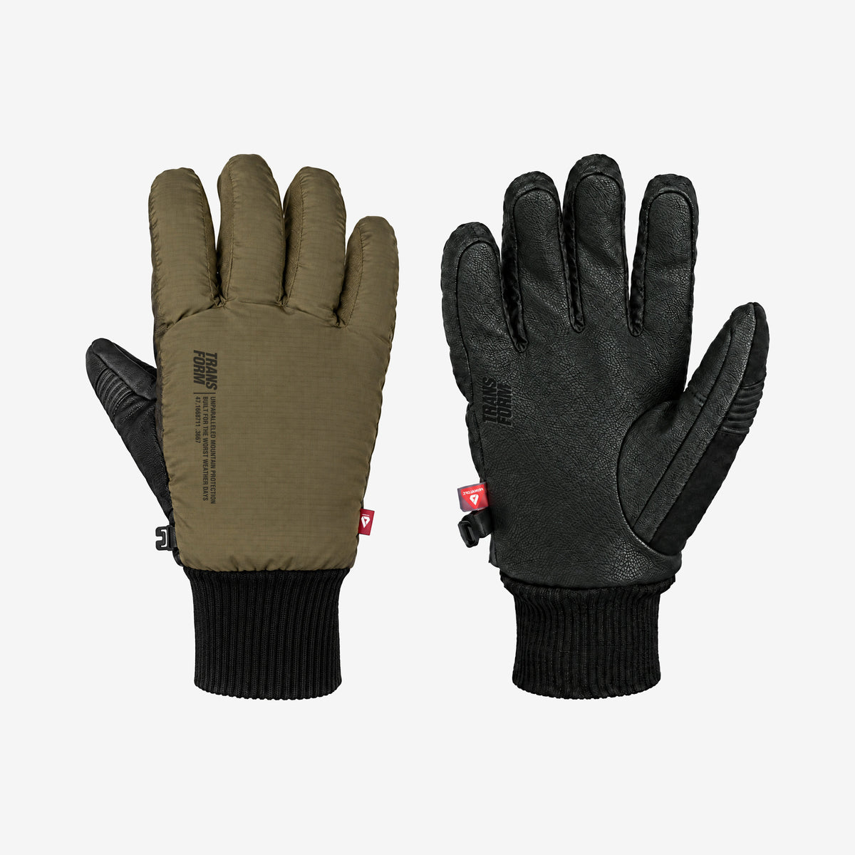 Transform KO Glove – Silt – right hand, back and palm