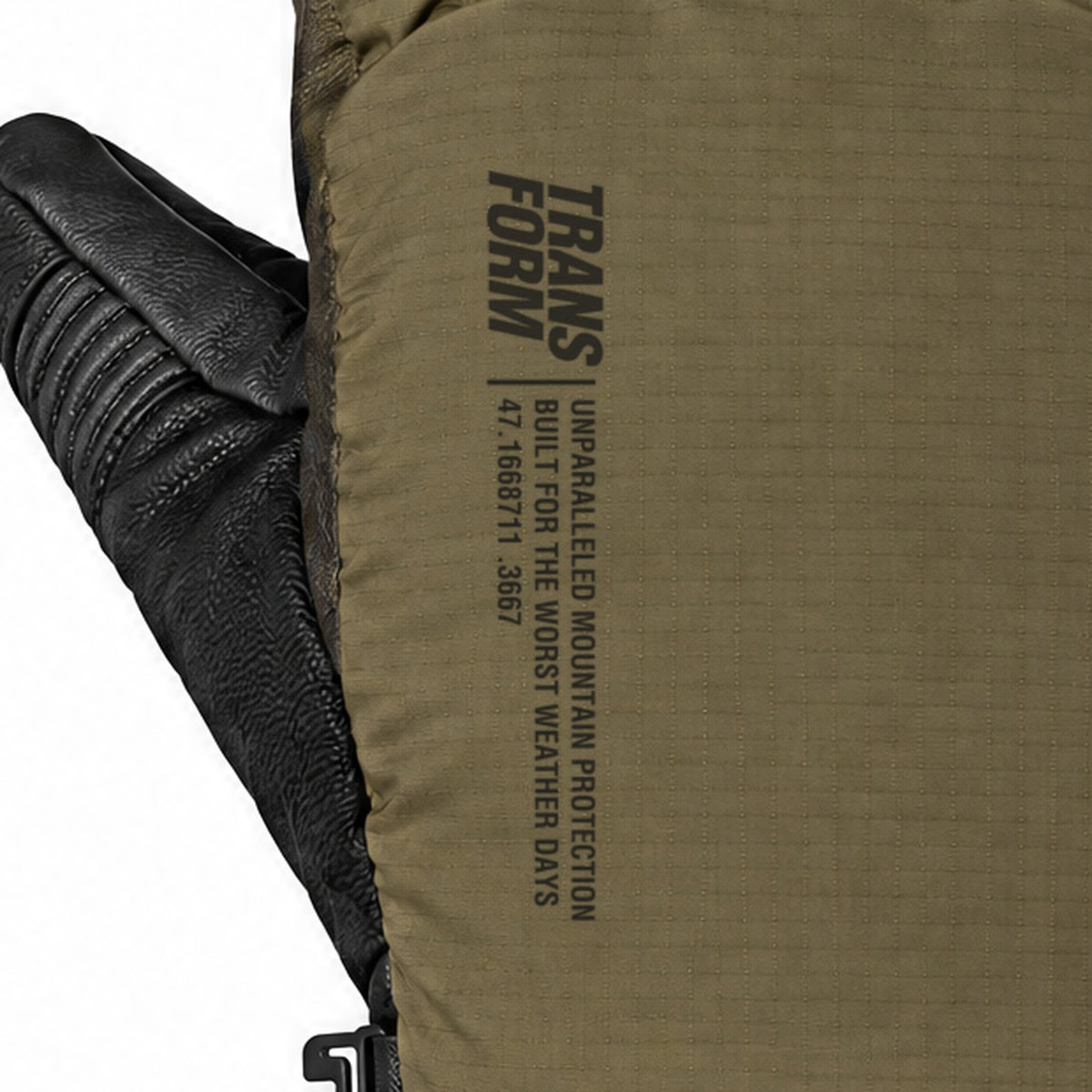 Transform KO Glove – Silt – back print detail