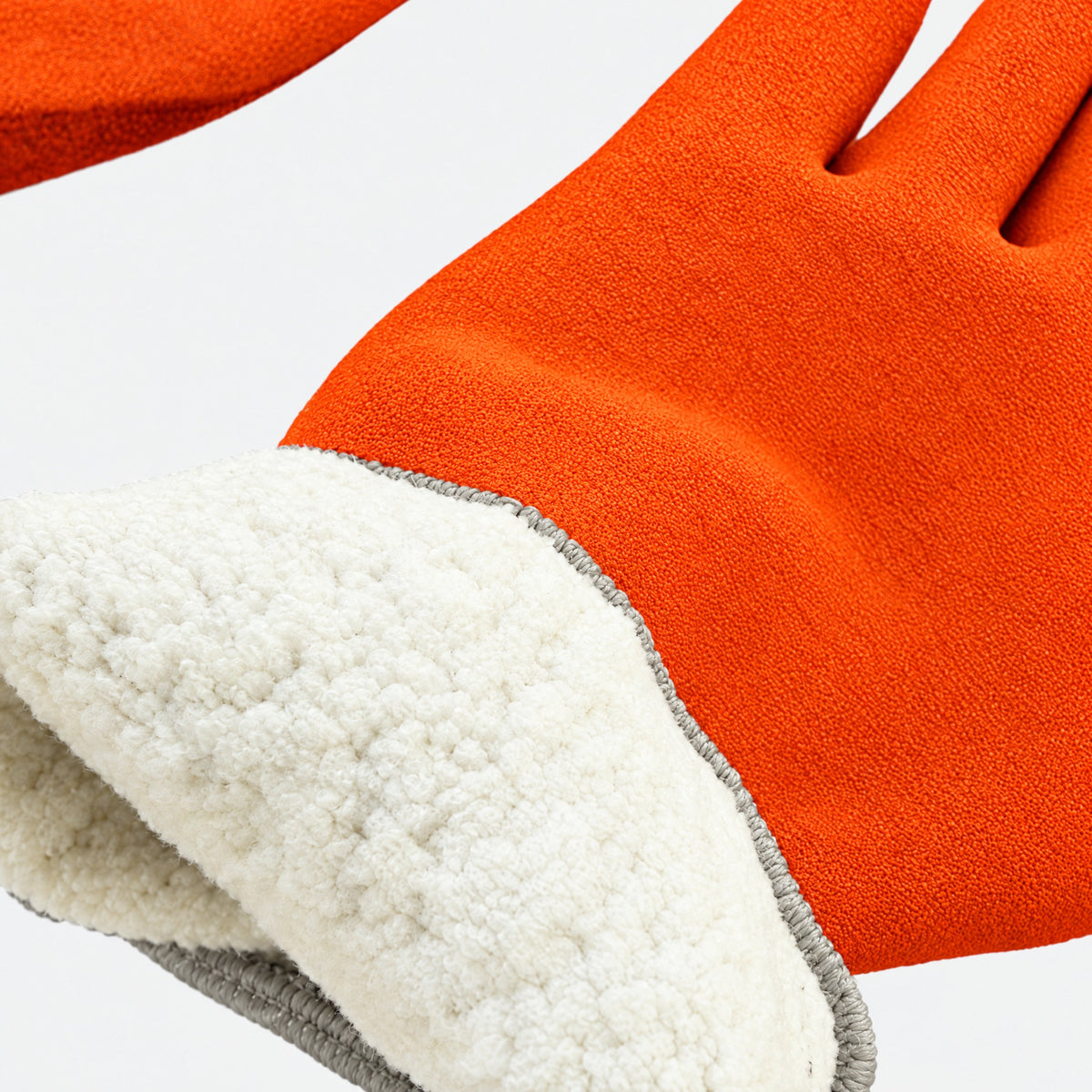 Transform Workwear Glove – White / Orange – sherpa fleece lining