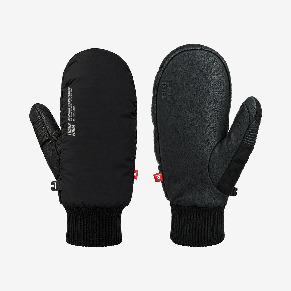 Transform KO Mitt – Black – right hand, back and palm