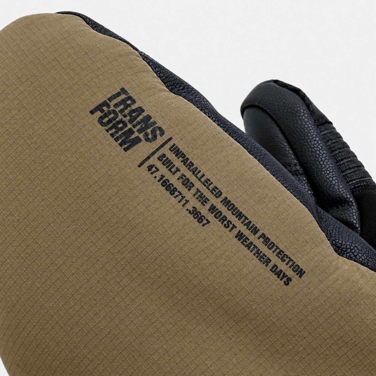 Transform KO Mitt – back print detail