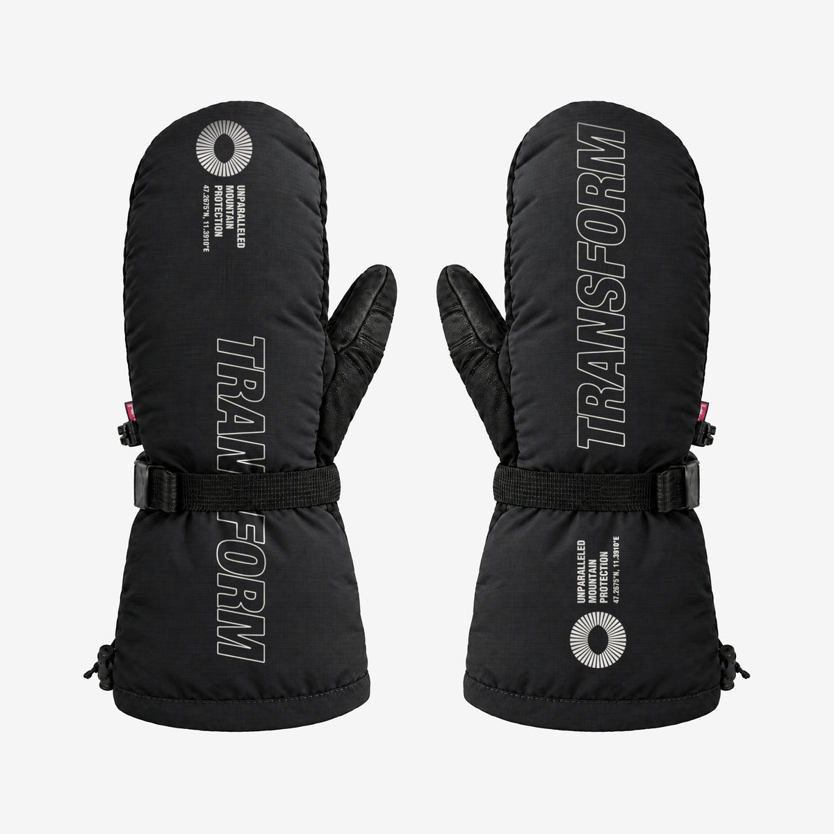 Transform KO Mitt Long – Black – both backs, left and right