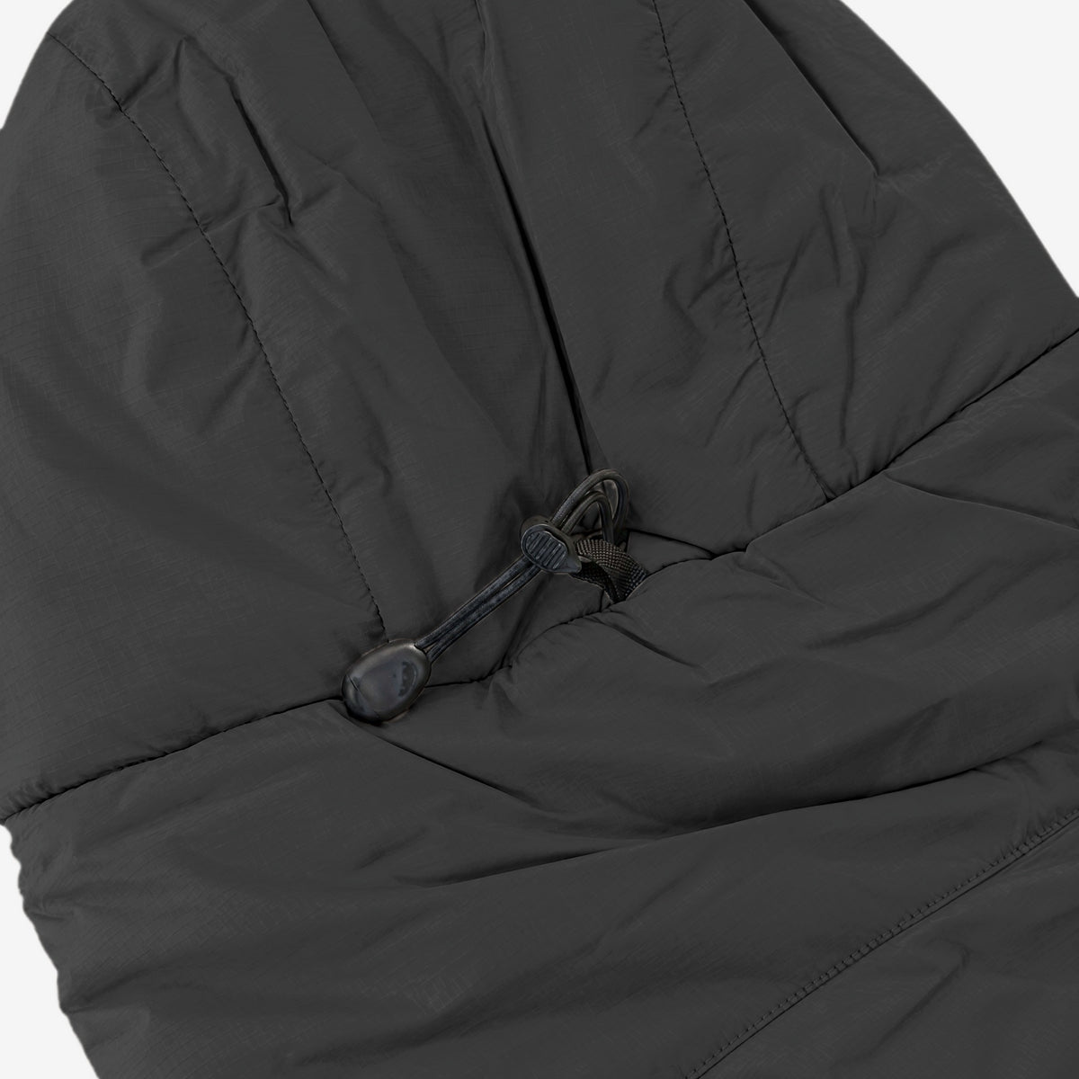 Endeavor Aeroshield Insulated Jacket in Black, hood adjuster at the back of the hood