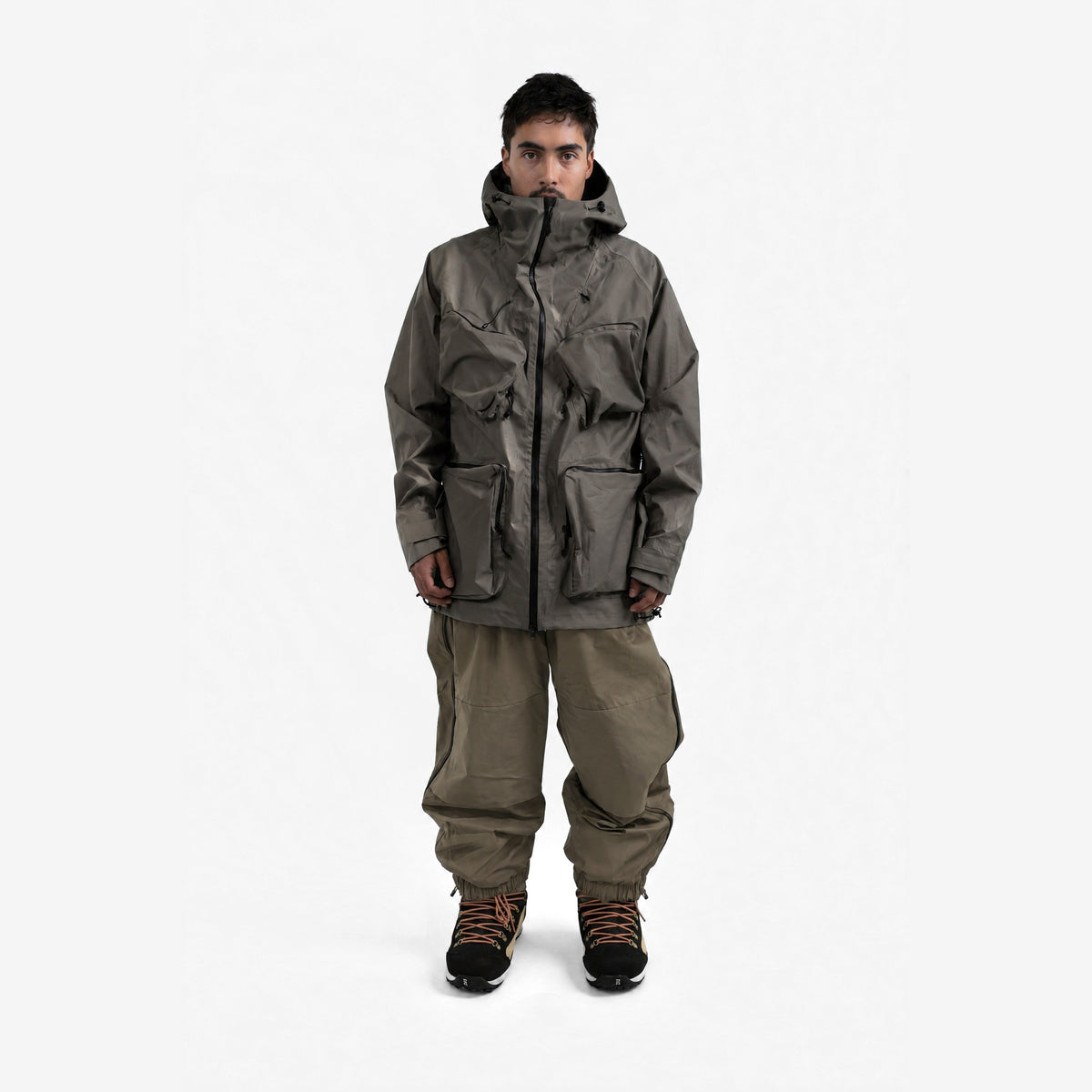 Endeavor 2L Ranger Pant in Algae, on model